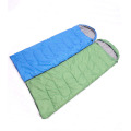 Sac de couchage en coton creux bleu et vert